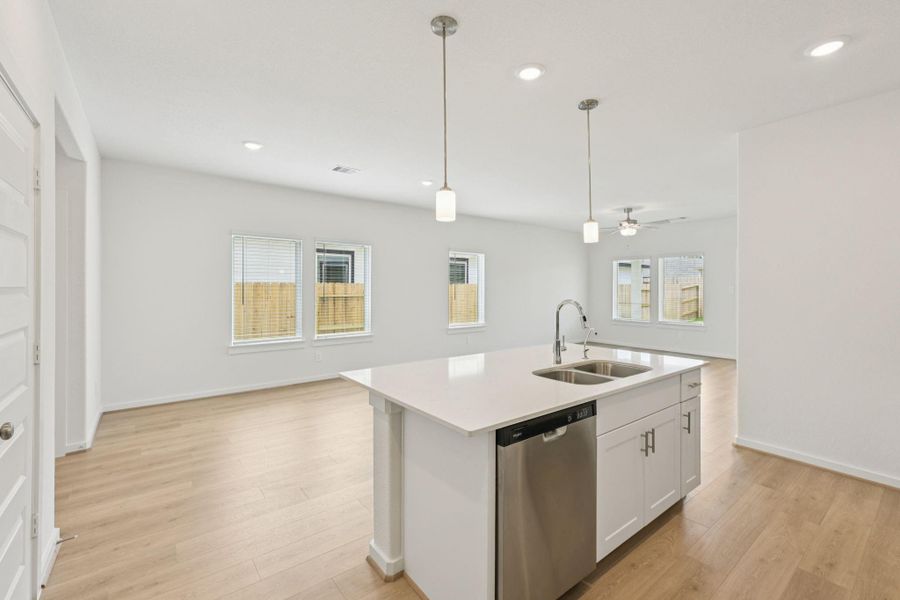 Furnished interior view inside a new home in Pine Lake Cove - Traditional Series, Montgomery (Image 18).
