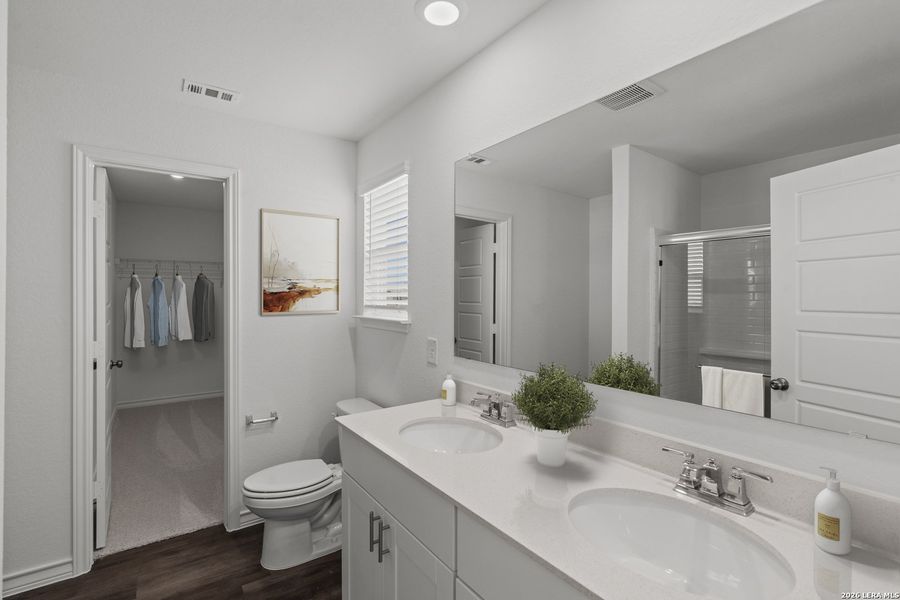 Furnished interior view inside a new home in The Overlook at Creekside, New Braunfels (Image 2).