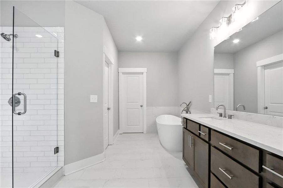 Furnished interior view inside a new home in Old Town Estates, Dacula (Image 15).