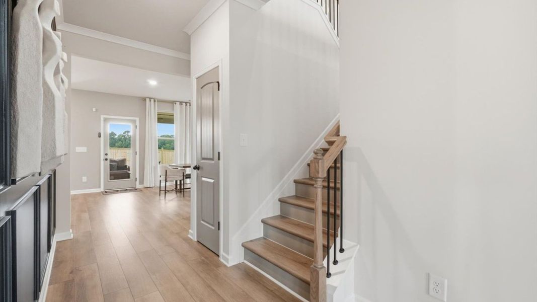 Representative furnished interior of a home built from the Stonefield - Side Entry by DRB Homes in Brighton, Locust Grove (Image 11).