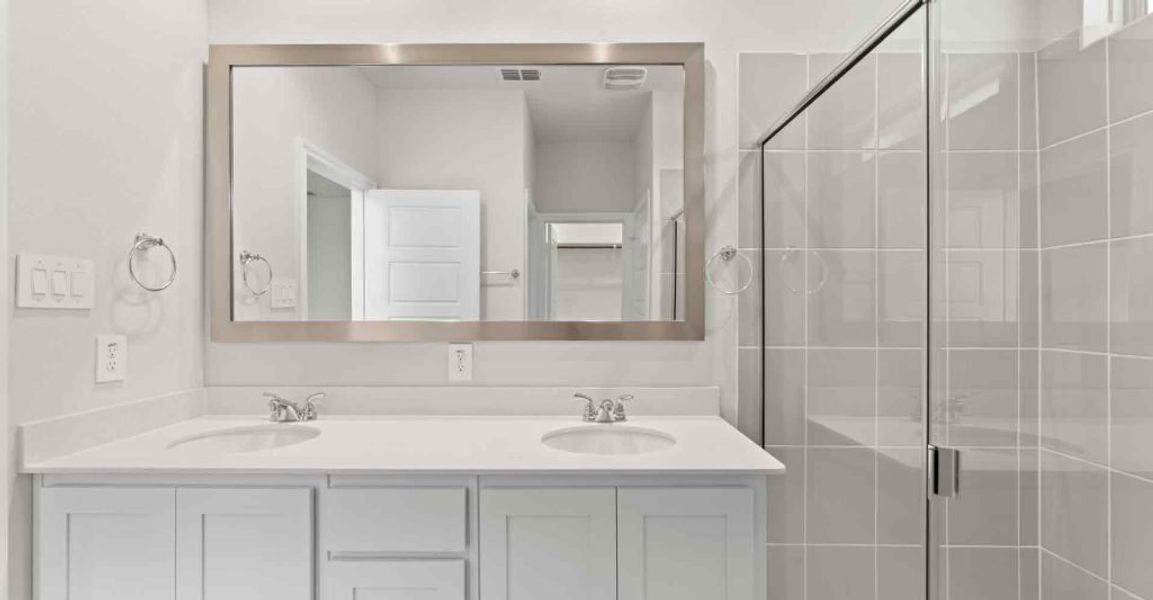 Representative exterior photo of a completed home built from the Cottonwood by Impression Homes in Bryant Farms, Melissa, TX (Image 18). Representative exterior photo of a completed home built from the Cottonwood by Impression Homes in Bryant Farms, Melissa, TX (Image 18).