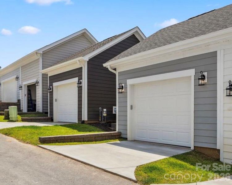 Exterior details and patio area of a home in , Asheville (Image 17).