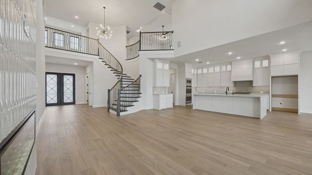 Representative unfurnished interior of a home built from the Lakewood by Chesmar Homes in Attwater 65's, Waller (Image 18).