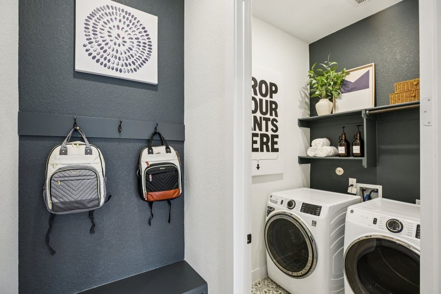 Furnished interior view inside a new home in Bridgeland, Cypress (Image 35).