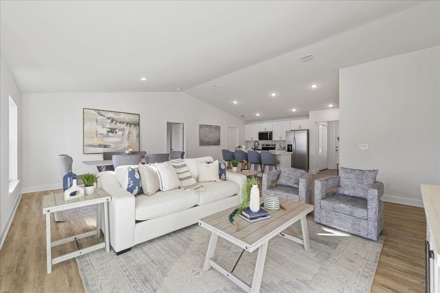 Representative furnished interior of a home built from the The Sunset Harbor by Sunlife Homes LLC in Port Charlotte, Port Charlotte (Image 13).