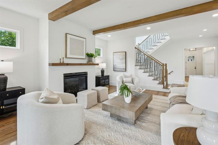 Furnished interior view inside a new home in , Atlanta (Image 31).