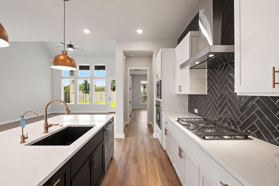 Furnished interior view inside a new home in Wolf Ranch, Georgetown (Image 13).