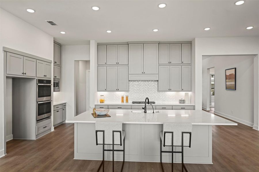 Furnished interior view inside a new home in Bridgeland 70′, Cypress (Image 18).