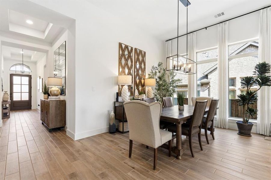 Furnished interior view inside a new home in Trinity Falls, McKinney (Image 6).