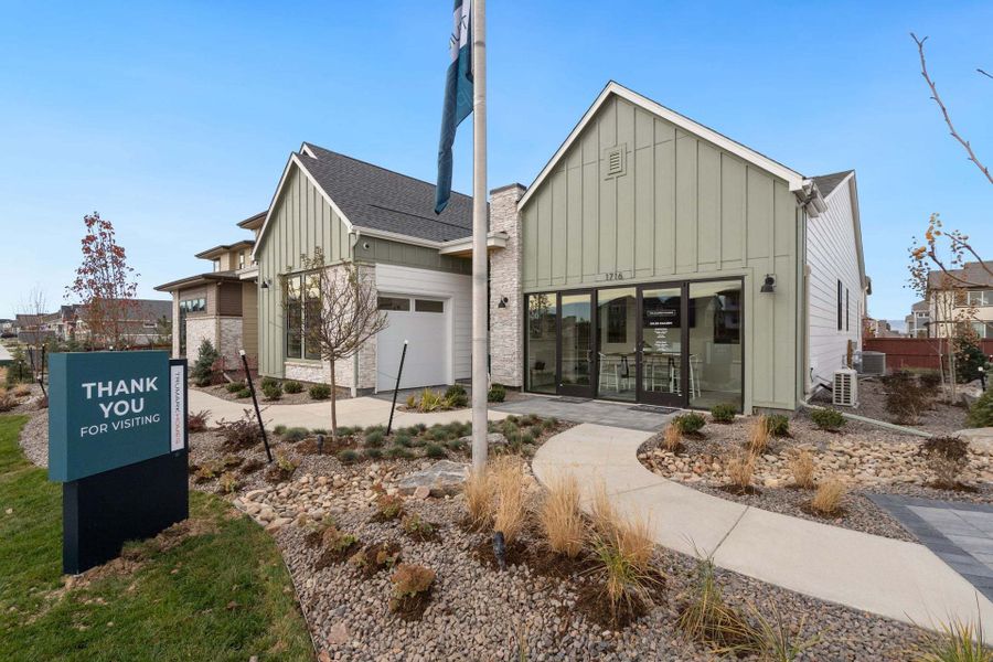 Front exterior of a new home in Sugar Hills at RainDance, Windsor, CO, highlighting curb appeal (Image 25).