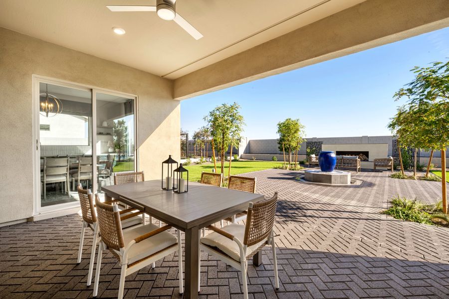 Representative exterior details of a home built from the Gardenia Plan 5009 by Tri Pointe Homes in Abel Ranch, Goodyear (Image 18).
