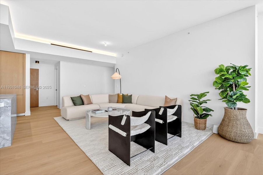 Furnished interior view inside a new home in , Miami Beach (Image 17). Furnished interior view inside a new home in , Miami Beach (Image 17).