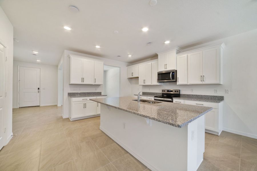 Furnished interior view inside a new home in Aulin Square, Oviedo (Image 7).