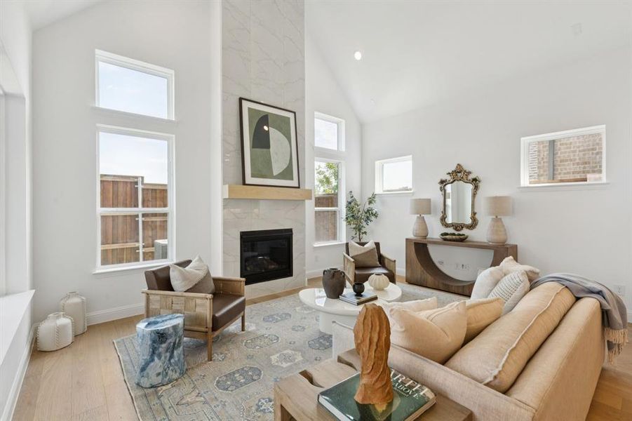 Furnished interior view inside a new home in , Dallas (Image 4).