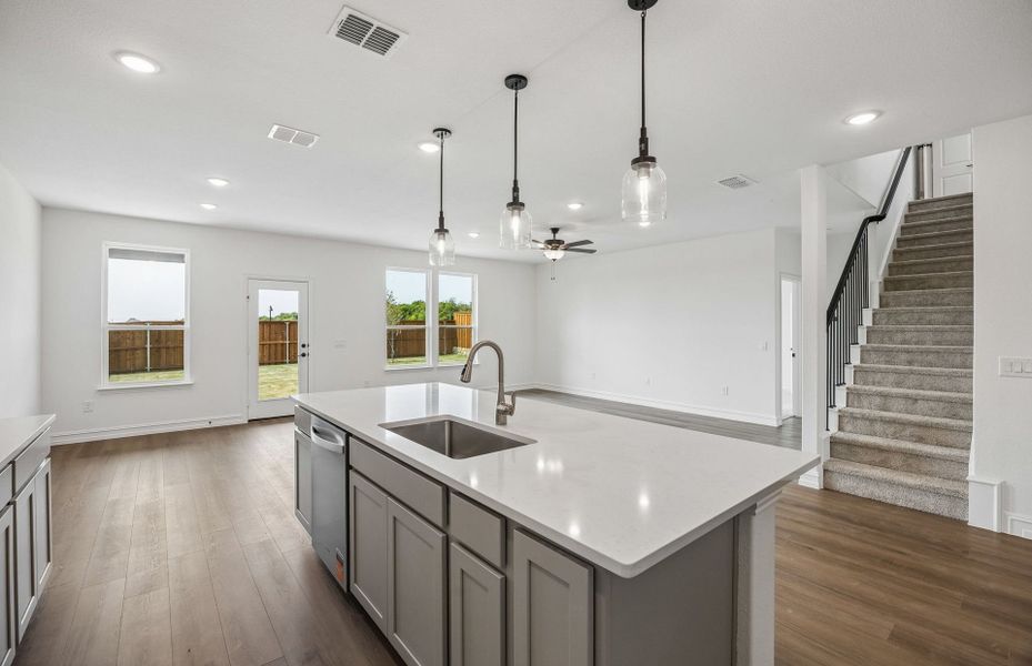 Furnished interior view inside a new home in Wilson Creek Meadows, Celina (Image 8).