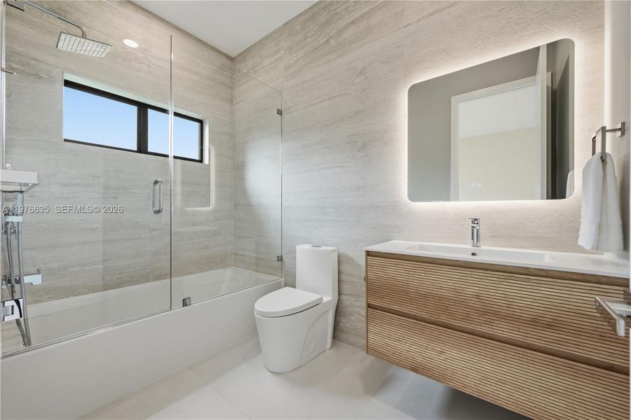 Furnished interior view inside a new home in , Miami (Image 14).