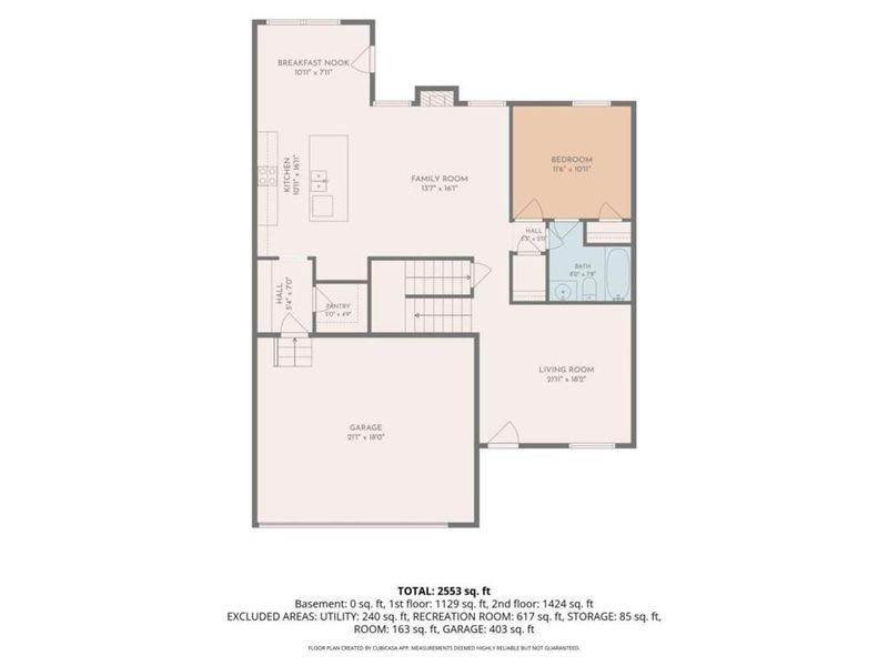 2D floor plan layout of this home in , Auburn, GA (Image 7).