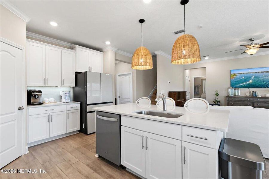 Furnished interior view inside a new home in Dorado at Entrada, St. Augustine (Image 7).