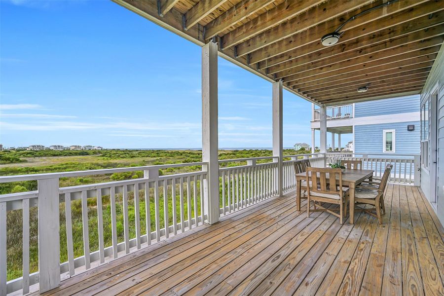 Exterior details and patio area of a home in , Galveston (Image 3). Exterior details and patio area of a home in , Galveston (Image 3).