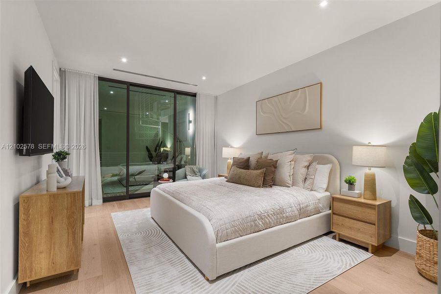 Furnished interior view inside a new home in , Miami (Image 56).