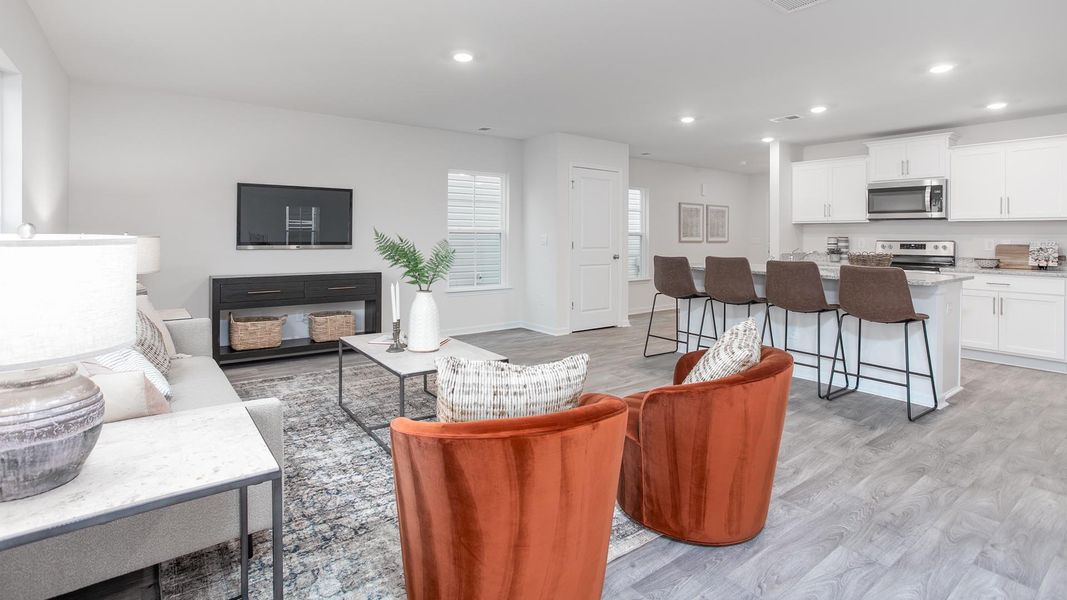 Representative furnished interior of a home built from the Elston by D.R. Horton in Chandler Pointe, Rural Hall (Image 12).