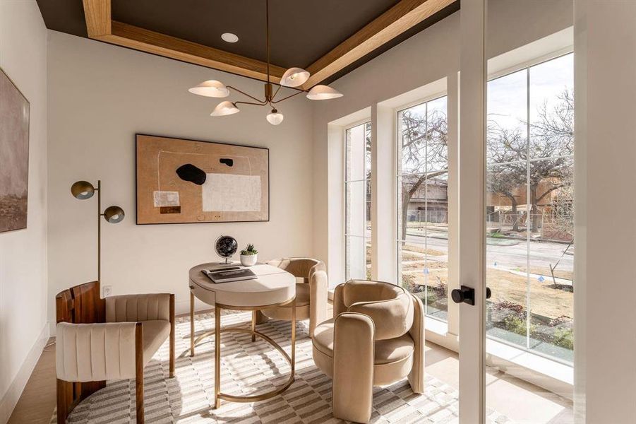 Furnished interior view inside a new home in , Dallas (Image 9). Furnished interior view inside a new home in , Dallas (Image 9).