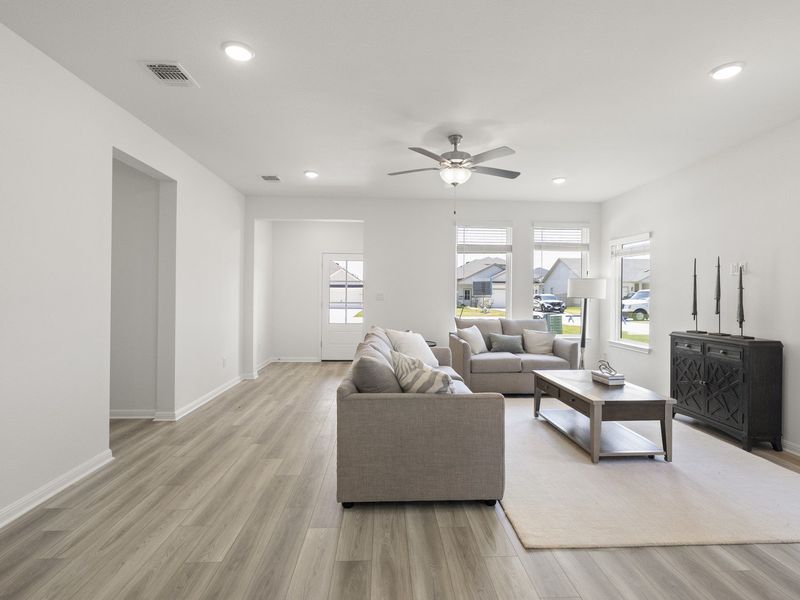 Furnished interior view inside a new home in Grande Estates, Bertram (Image 7). Furnished interior view inside a new home in Grande Estates, Bertram (Image 7).