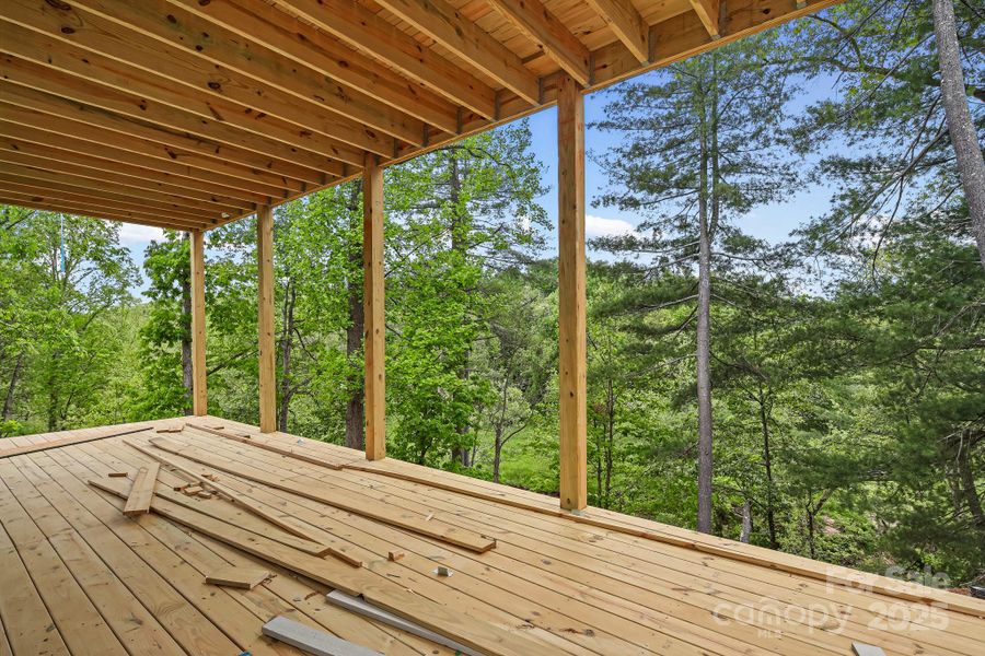 Exterior details and patio area of a home in , Asheville (Image 9). Exterior details and patio area of a home in , Asheville (Image 9).