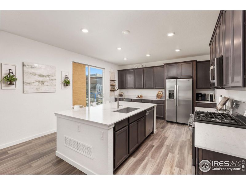 Kitchen with Stainless Steel Appliances and Large Island