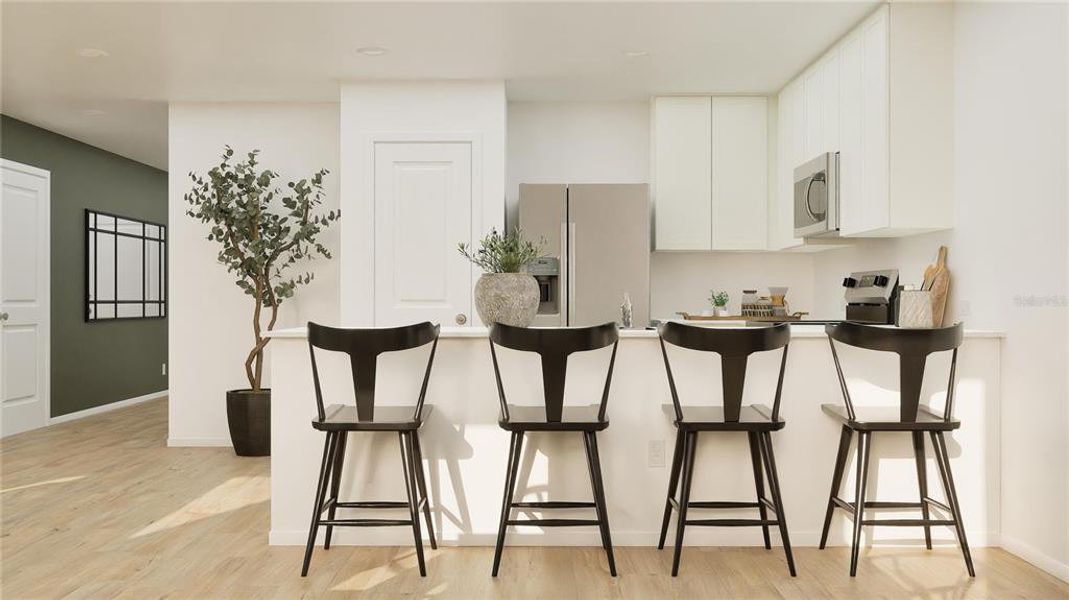 Furnished interior view inside a new home in Crosswinds, Haines City (Image 2).
