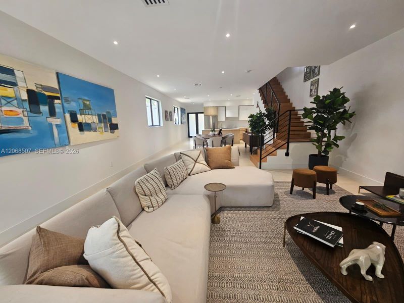 Furnished interior view inside a new home in , Miami (Image 9). Furnished interior view inside a new home in , Miami (Image 9).