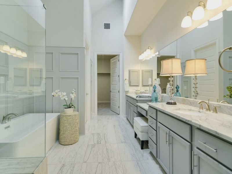 Furnished interior view inside a new home in Ranches at Creekside, Boerne (Image 11). Furnished interior view inside a new home in Ranches at Creekside, Boerne (Image 11).