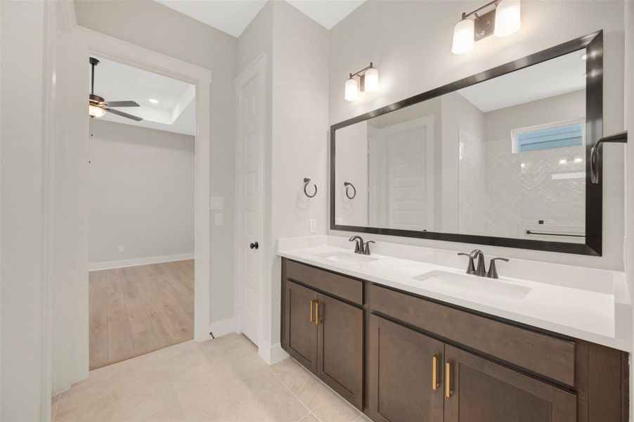Furnished interior view inside a new home in Elyson - Grove Row Collection, Katy (Image 6).