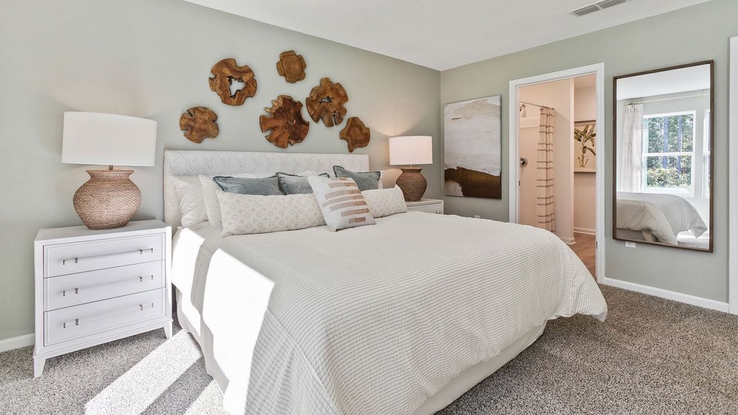 Representative furnished interior of a home built from the Allex+ by D.R. Horton in Bridle Creek Express, Jacksonville (Image 17).