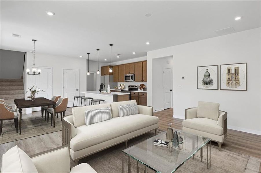 Furnished interior view inside a new home in Sage Woods, Dallas (Image 12).