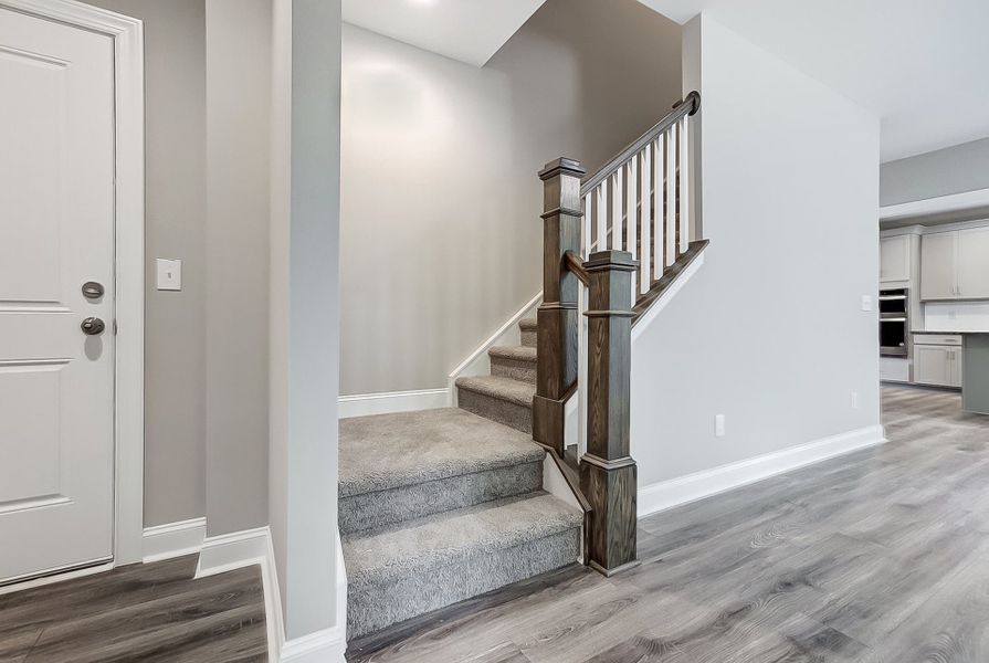 Representative unfurnished interior of a home built from the Badin by Caruso Homes in Blue Run, Raleigh (Image 39). Representative unfurnished interior of a home built from the Badin by Caruso Homes in Blue Run, Raleigh (Image 39).
