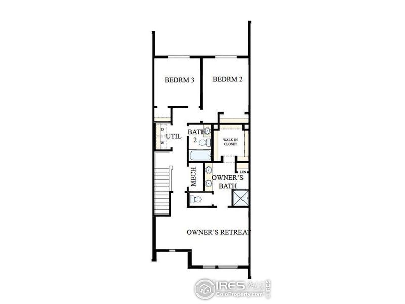 2D floor plan layout of this home in Kinston Mainstreet Townhomes, Loveland, CO (Image 3). 2D floor plan layout of this home in Kinston Mainstreet Townhomes, Loveland, CO (Image 3).