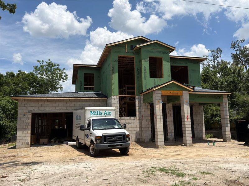 In-progress construction of a new home in , Orlando, FL (Image 12).