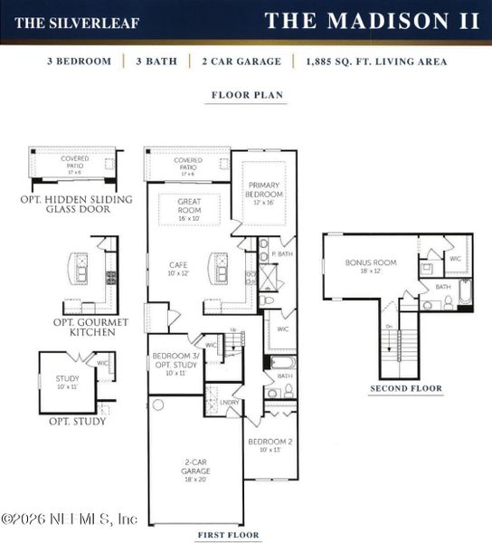2D floor plan layout of this home in , St. Augustine, FL (Image 3).