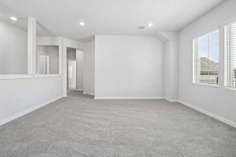Game Room in the Masters home plan by Trophy Signature Homes