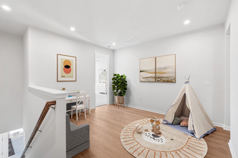 Representative furnished interior of a home built from the Sampson by Tri Pointe Homes in The Townes at NoVi, Pittsboro (Image 12).