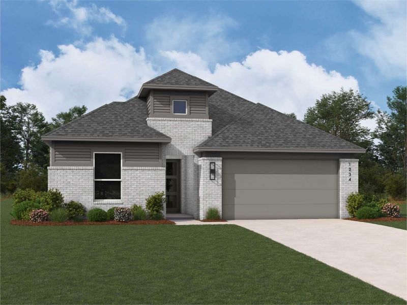 Representative exterior photo of a completed home built from the Kahlo Plan by Highland Homes in Heritage Ranch: 50ft. lots, Sherman, TX (Image 2).