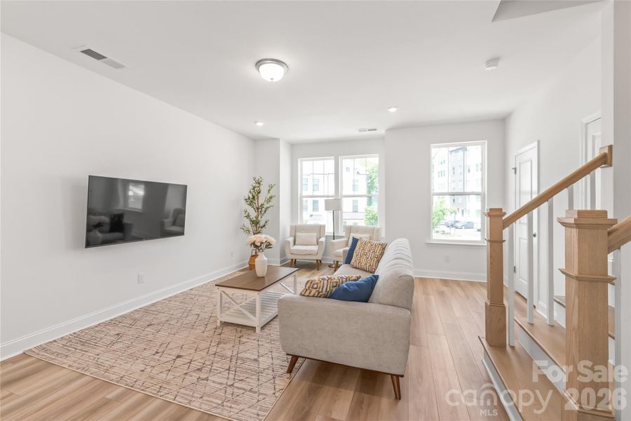 Furnished interior view inside a new home in , Charlotte (Image 9).