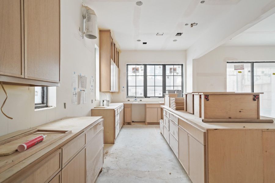 Spacious walkways will make cooking a breeze!