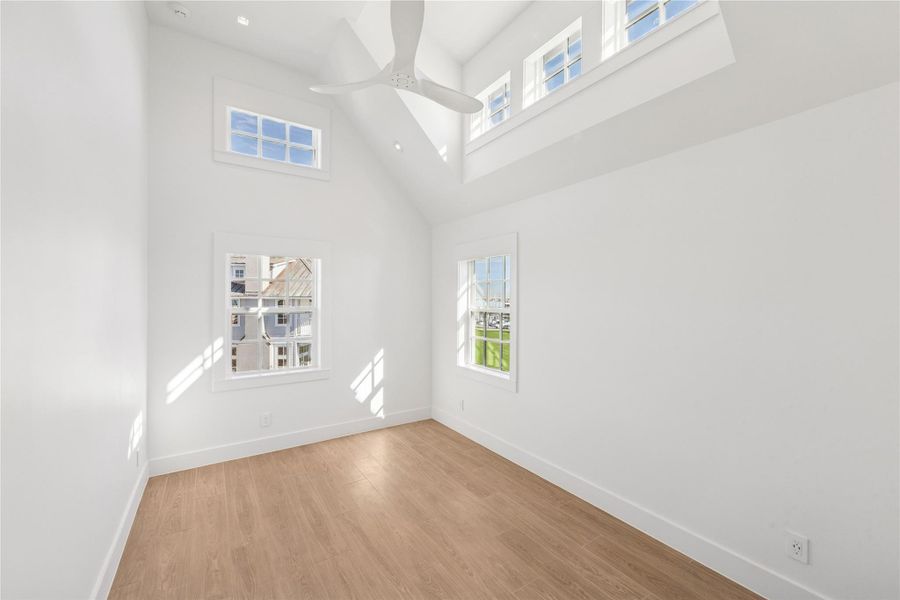 One of the upstairs secondary bedrooms.