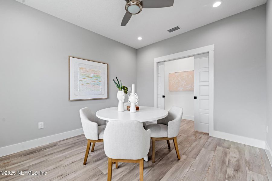 Furnished interior view inside a new home in , Jacksonville Beach (Image 19). Furnished interior view inside a new home in , Jacksonville Beach (Image 19).