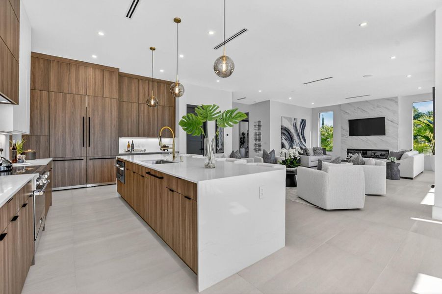 Furnished interior view inside a new home in , Boca Raton (Image 64).