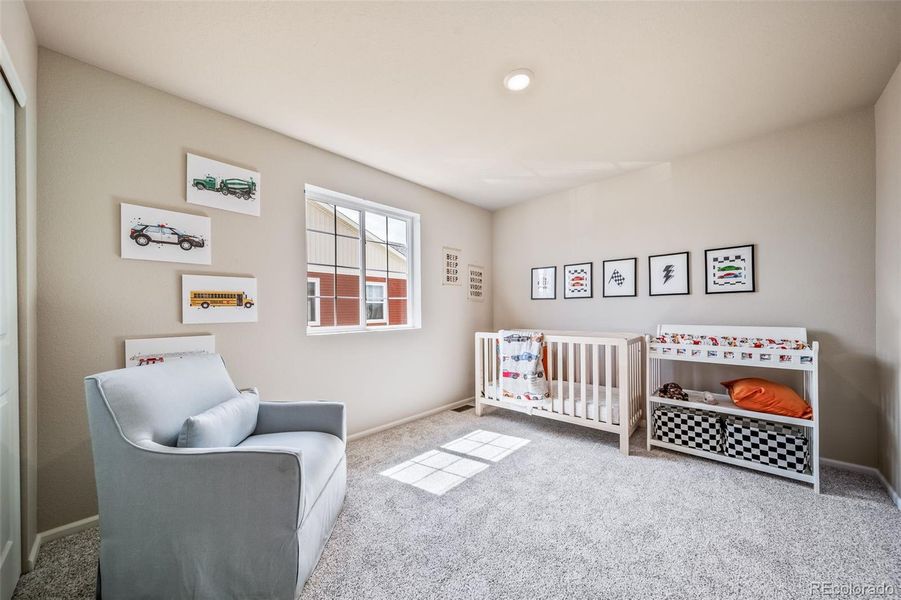 Furnished interior view inside a new home in Thompson River Ranch, Johnstown (Image 6).