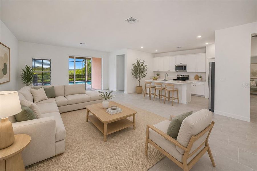 Furnished interior view inside a new home in , Punta Gorda (Image 14). Furnished interior view inside a new home in , Punta Gorda (Image 14).