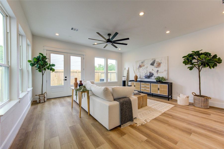 Furnished interior view inside a new home in , Houston (Image 8).